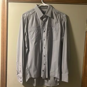 Men’s long sleeve 7 diamond button down.